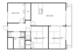 間取図画像 3LDK