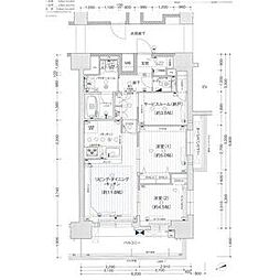 プレサンス　ジェネ　上前津 14階2SLDKの間取り