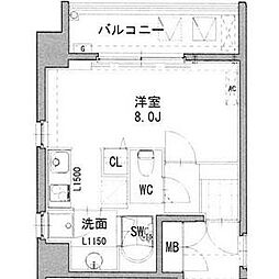REGARO KANAYAMA Sta. 8階1Kの間取り