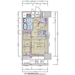 プレサンス上前津ディアシス 15階1LDKの間取り