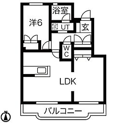 間取図画像 1LDK
