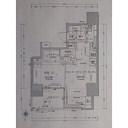 オープンレジデンシア名古屋栄 15階1LDKの間取り