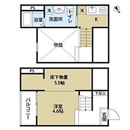 クレアーレ　想(クレアーレソウ) 1階1Kの間取り