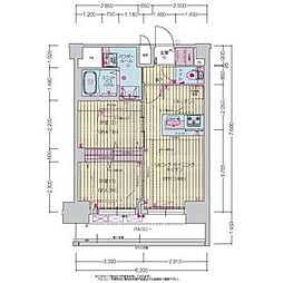 プレサンス上前津ディアシス 11階2LDKの間取り