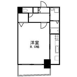 HF丸の内レジデンス 2階1Kの間取り