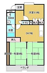 間取図画像 3DK