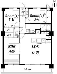 間取図画像 3LDK