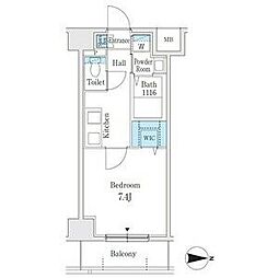 プレイズシード名古屋亀島 804 8階1Kの間取り
