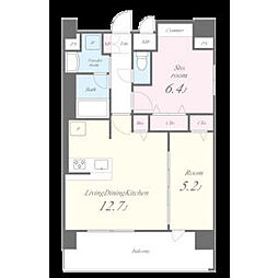 セイワパレス吹上公園 9階2LDKの間取り