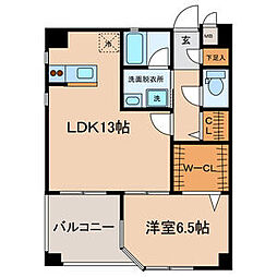 Espoir i 4階1LDKの間取り