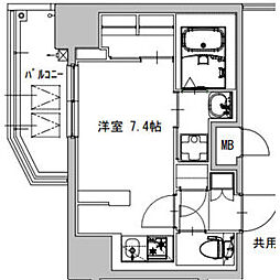S-RESIDENCE庄内通駅前curere(クラーレ) 8階ワンルームの間取り