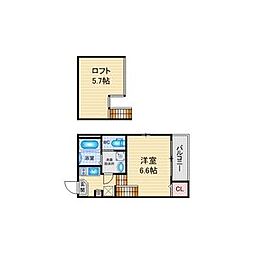 MONTBLANC ’s Harmony 1階1SKの間取り