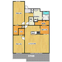 間取図画像 2SLDK