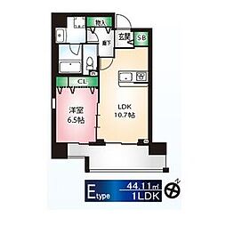 サングレース千種 8階1LDKの間取り