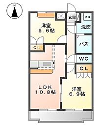 コンフォース西前田 2階
