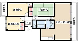 グラヂオーソ 3LDKの間取図画像