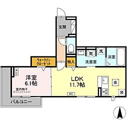 間取図画像 1LDK