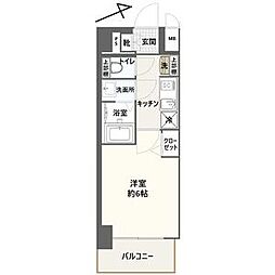 アドバンス名古屋シュテルン 1Kの間取図画像