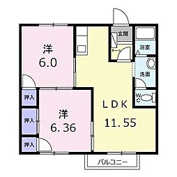 ドミール名西 2階