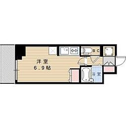 スペーシア堀田 ワンルームの間取図画像