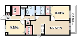 間取図画像 2SLDK