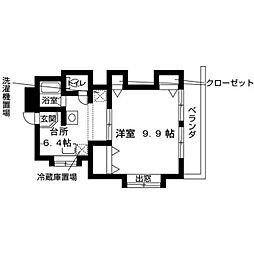 間取図画像 1DK