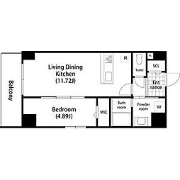 間取図画像 1LDK