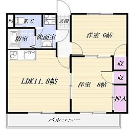 間取図画像 2LDK