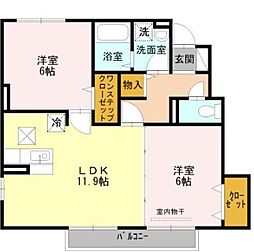 間取図画像 2LDK
