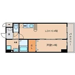 マイアトリア栄 1LDKの間取図画像