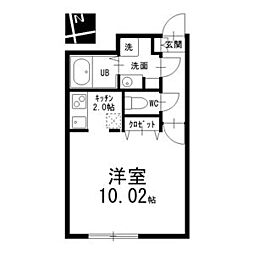 Branche上前津 1Kの間取図画像