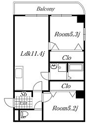 間取図画像 2LDK