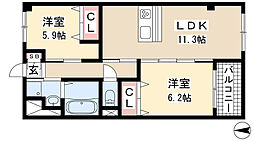 クリス竹 3階/302