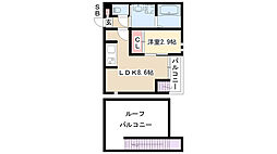 GRANDTIC青山 1LDKの間取図画像