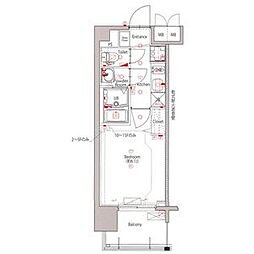 MAXIV新栄 1Kの間取図画像