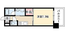 アデグランツ大須 1Kの間取図画像