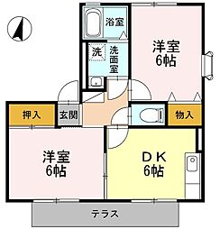 ボナール新城　Ａ棟 1階