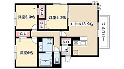 間取図画像 3LDK