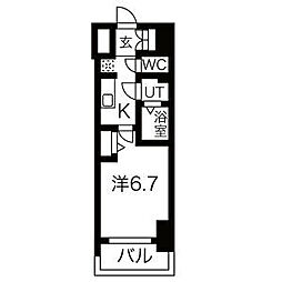 間取図画像 1K