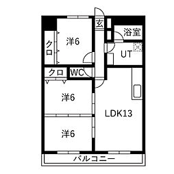 間取図画像 3LDK