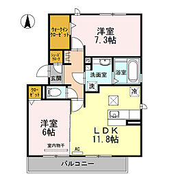 間取図画像 2LDK
