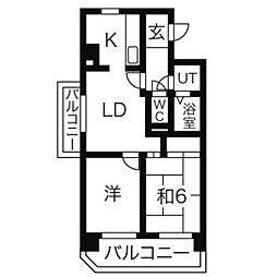 間取図画像 2LDK