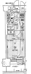 プレサンスジェネ丸の内 1Kの間取図画像