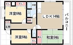間取図画像 3LDK