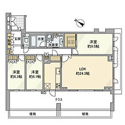 間取図画像 3LDK