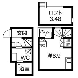 間取図画像 1K