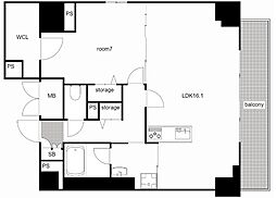 間取図画像 1LDK