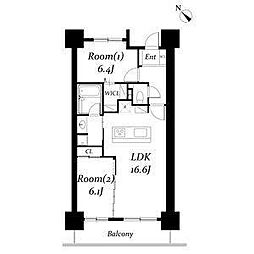 間取図画像 2LDK
