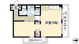 エトワール宝が丘 ワンルームの間取図画像