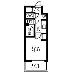 間取図画像 1K